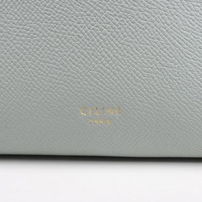 Sac ceinture CELINE en cuir grainé Nano 2 voies bleu