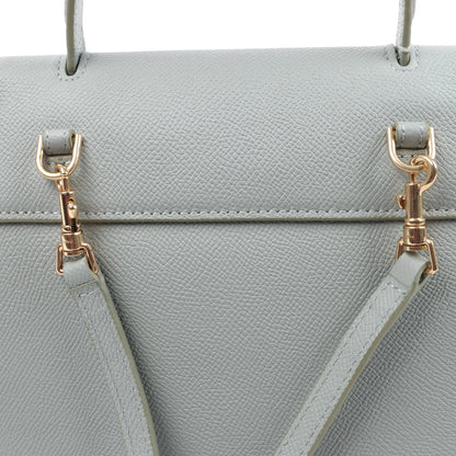 Sac ceinture CELINE en cuir grainé Nano 2 voies bleu