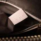 Bolso grande de lona y piel Celine Luggage en beige y negro