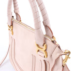 Bolso grande de lona y piel Celine Luggage en beige y negro