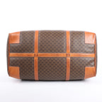 Celine Macadam Boston PVC & Leather Travel Bag in Brown