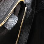 Celine Cabas Phantom Small Leather Shoulder Bag in Black