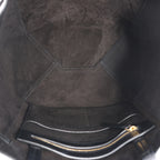 Celine Cabas Phantom Small Leather Shoulder Bag in Black