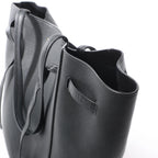 Celine Cabas Phantom Small Leather Shoulder Bag in Black