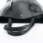 Celine Cabas Phantom Small Leather Shoulder Bag in Black