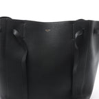 Celine Cabas Phantom Small Leather Shoulder Bag in Black