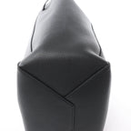 Celine Cabas Phantom Small Leather Shoulder Bag in Black