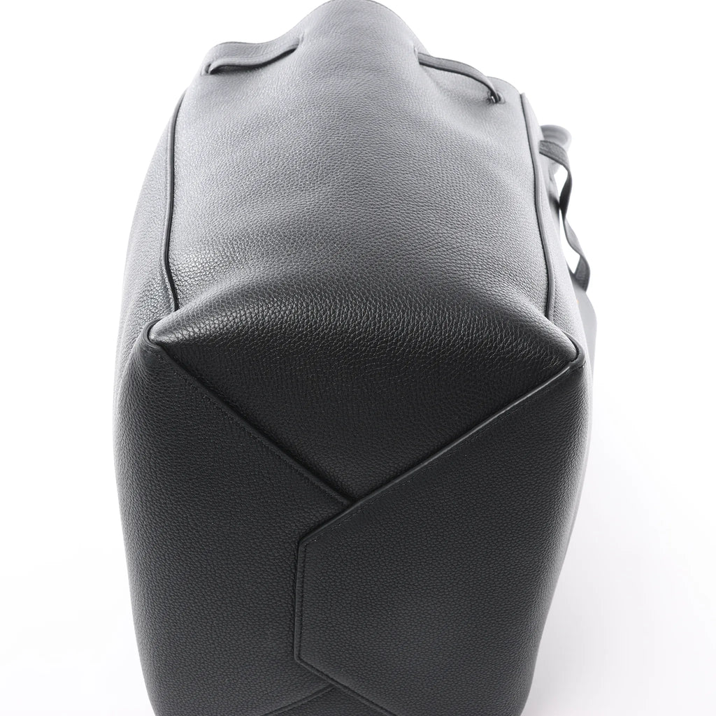 Celine Cabas Phantom Small Leather Shoulder Bag in Black