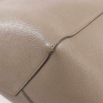 Celine Cabas Phantom Small Leather Shoulder Bag in Taupe