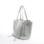 Celine Cabas Phantom Small Leather Shoulder Bag in Gray