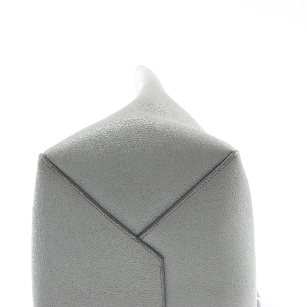 Celine Cabas Phantom Small Leather Shoulder Bag in Gray