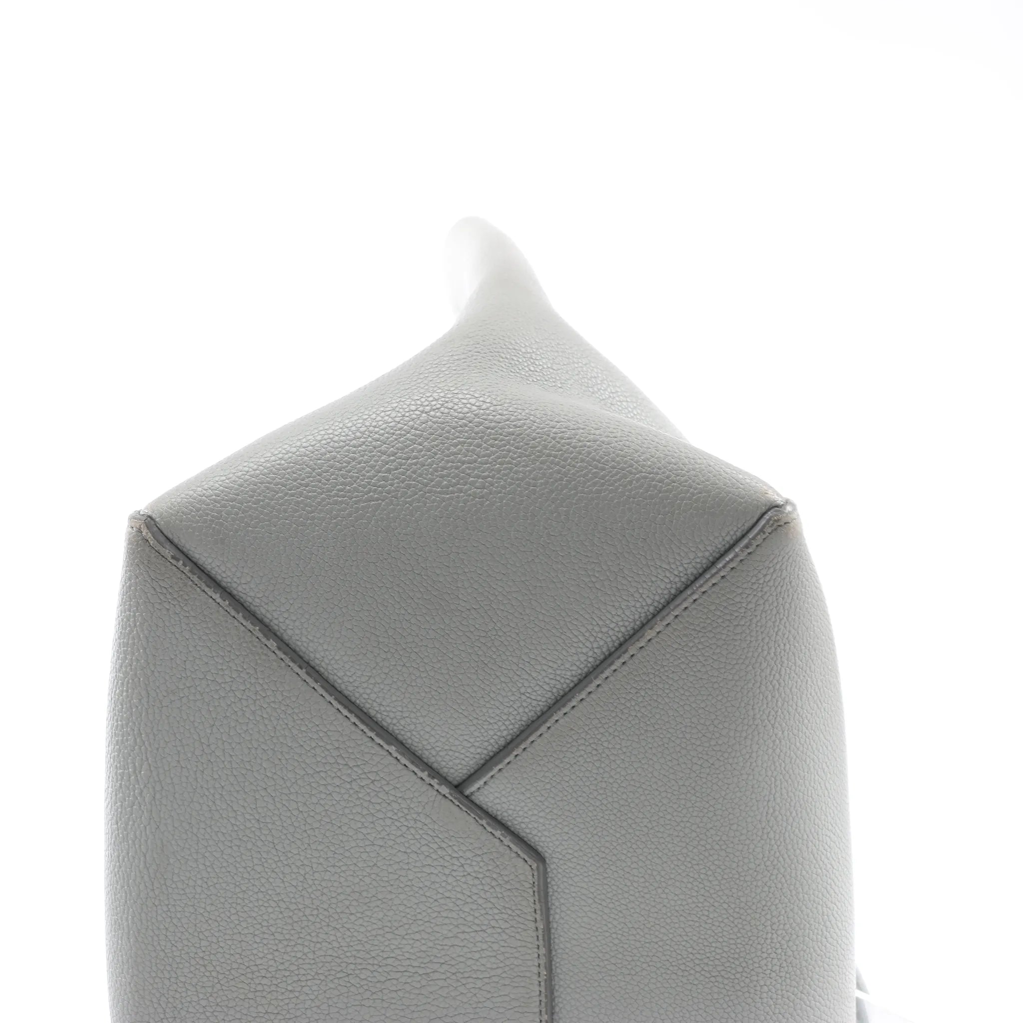 Celine Cabas Phantom Small Leather Shoulder Bag in Gray