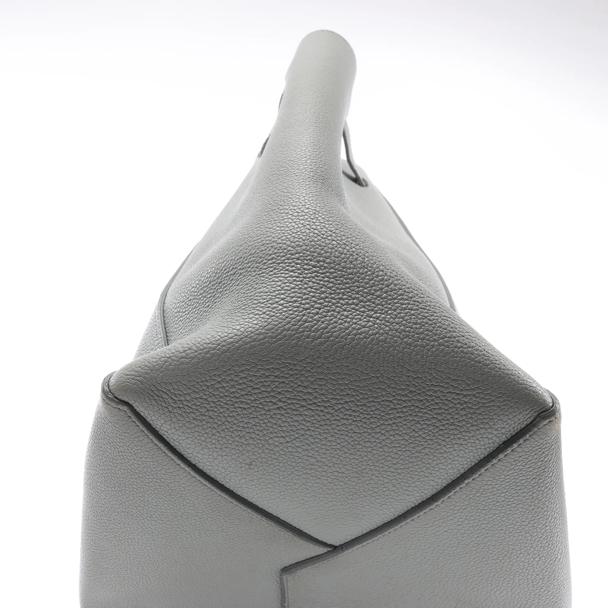 Celine Cabas Phantom Small Leather Shoulder Bag in Gray