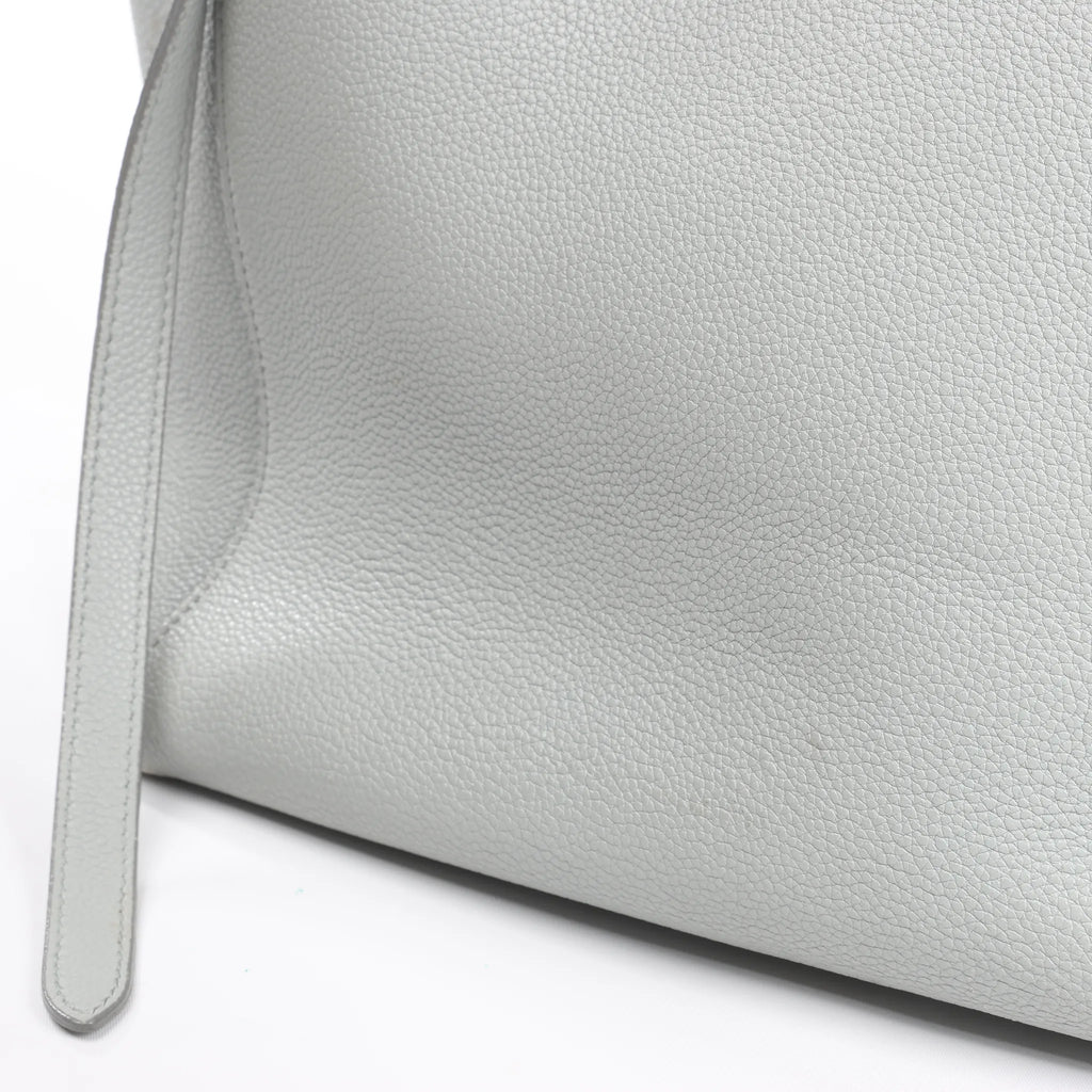 Celine Cabas Phantom Small Leather Shoulder Bag in Gray