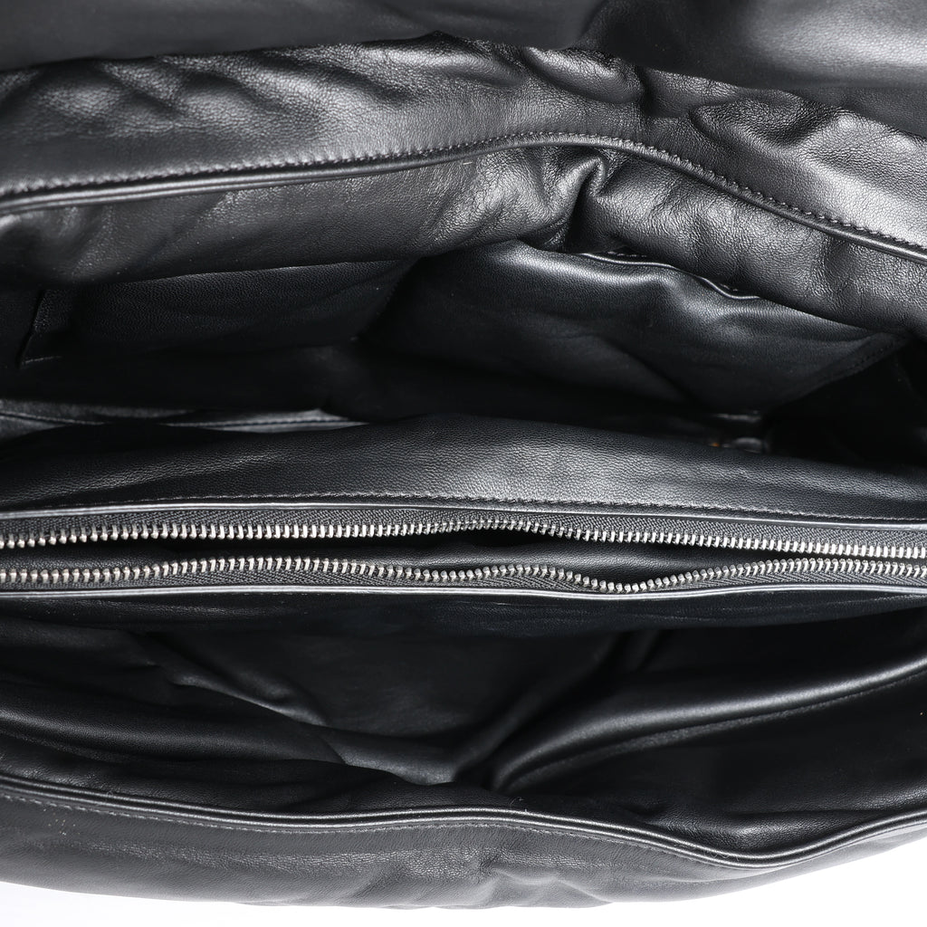 Celine Pillow Leather Handbag in Black