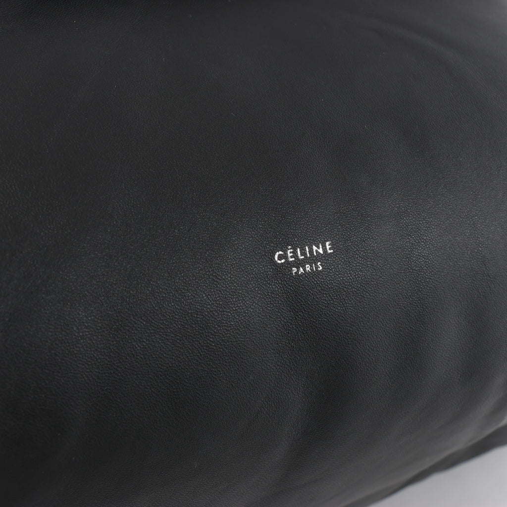 Celine Pillow Leather Handbag in Black