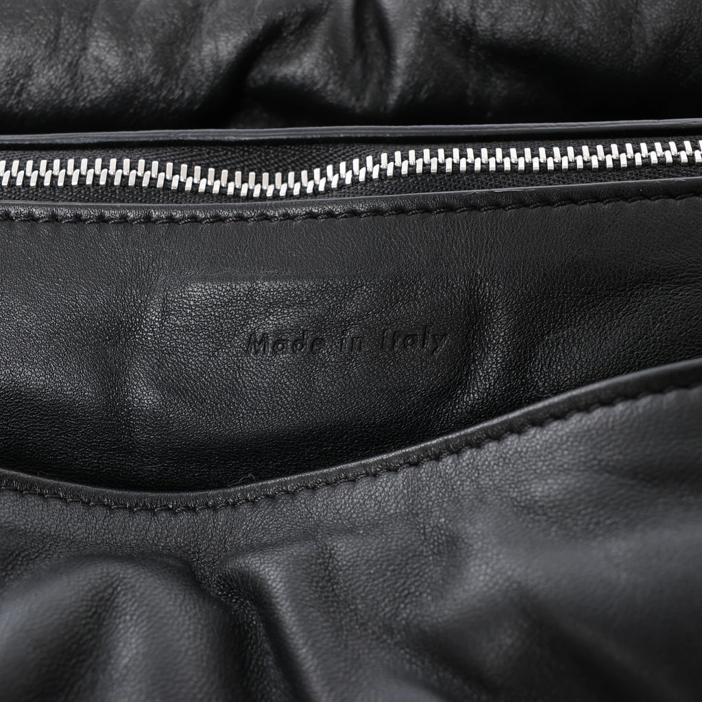 Celine Pillow Leather Handbag in Black