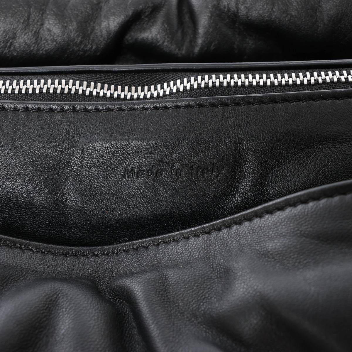 Celine Pillow Leather Handbag in Black