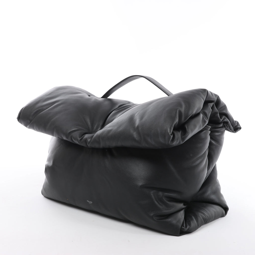 Celine Pillow Leather Handbag in Black
