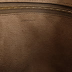 CELINE Seau Sangle Bucket Leather Shoulder Bag in Greige