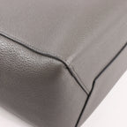CELINE Seau Sangle Bucket Leather Shoulder Bag in Gray