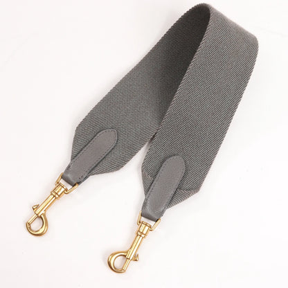 CELINE Seau Sangle Bucket Leather Shoulder Bag in Gray