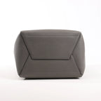 CELINE Seau Sangle Bucket Leather Shoulder Bag in Gray