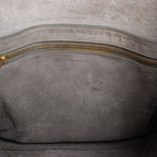CELINE Seau Sangle Bucket Leather Shoulder Bag in Gray