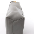 CELINE Seau Sangle Bucket Leather Shoulder Bag in Gray