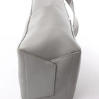 CELINE Seau Sangle Bucket Leather Shoulder Bag in Gray