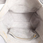 CELINE Seau Sangle Bucket Leather Shoulder Bag in Gray