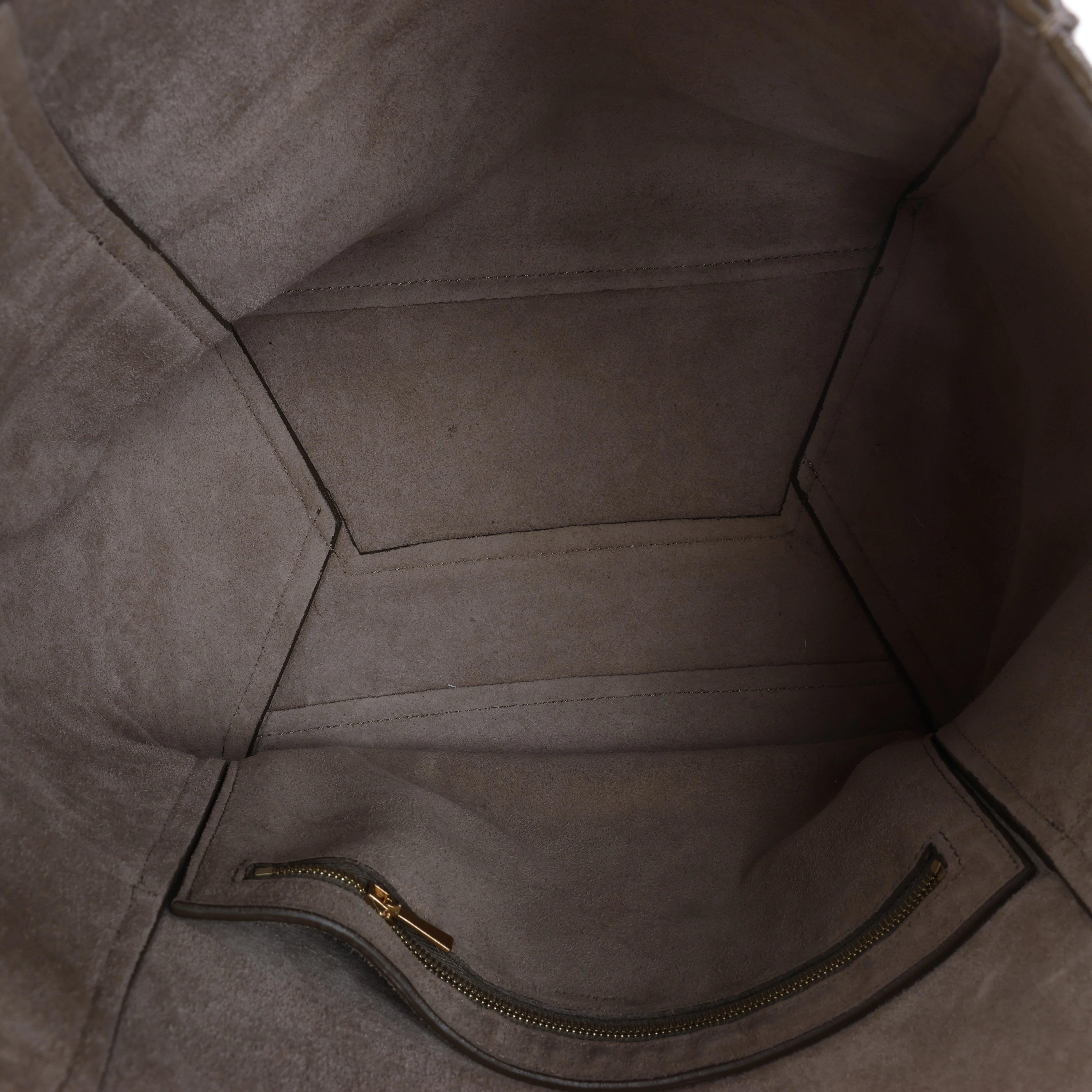 Celine Sangle Bucket Leather Shoulder Bag in Gray