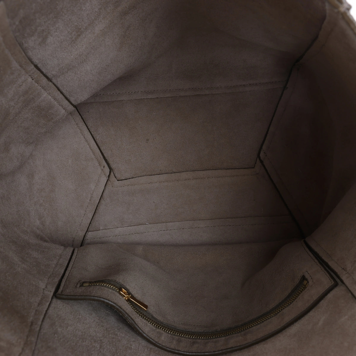 Celine Sangle Bucket Leather Shoulder Bag in Gray