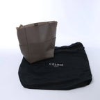 Celine Sangle Bucket Leather Shoulder Bag in Gray