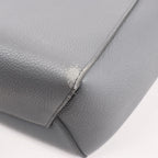 CELINE Seau Sangle Bucket Mini Leather Shoulder Bag in Gray