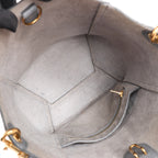 CELINE Seau Sangle Bucket Mini Leather Shoulder Bag in Gray