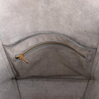 CELINE Seau Sangle Bucket Mini Leather Shoulder Bag in Gray