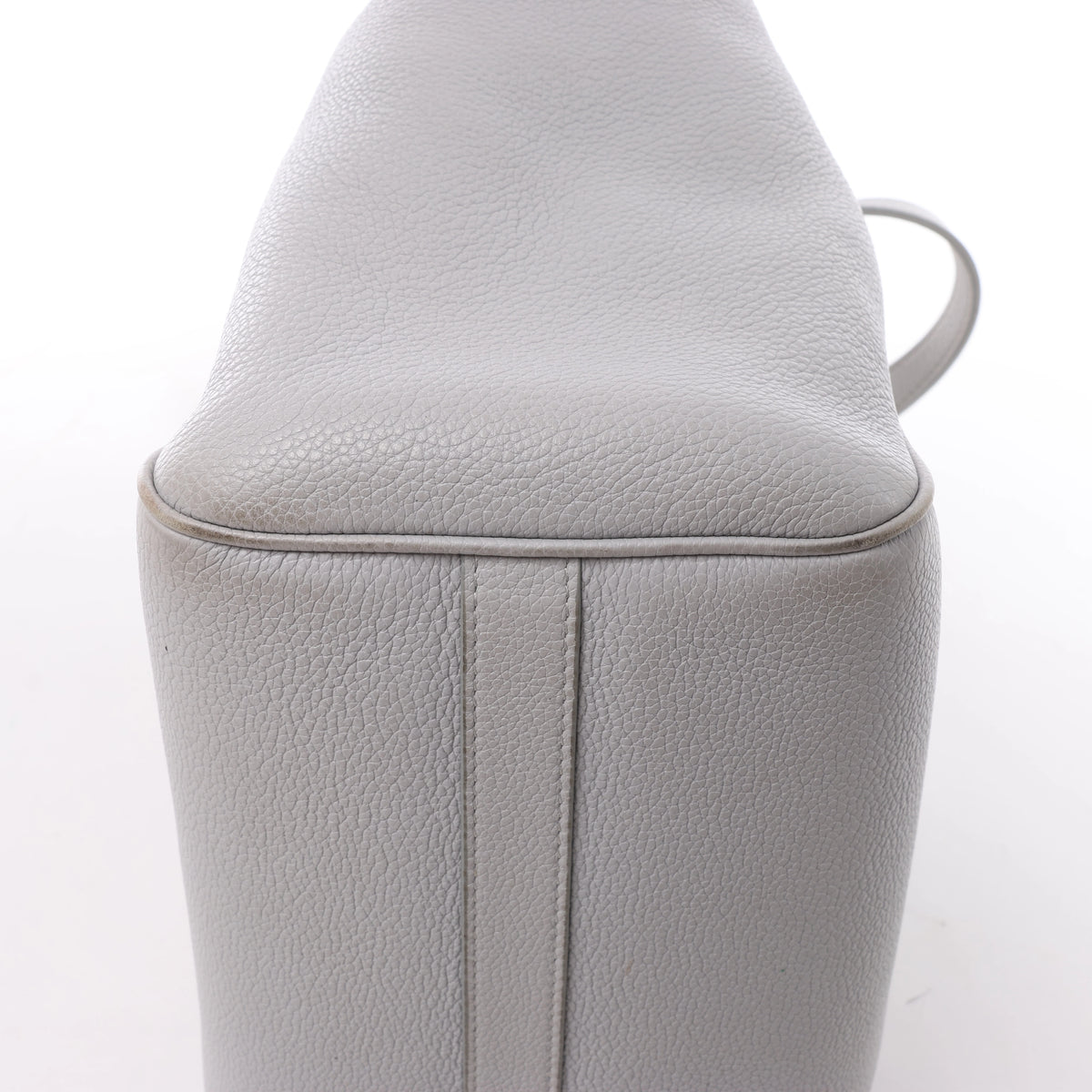 CELINE Folded Cabas Small Tote 2Way Handbag in Light Gray