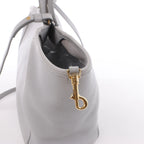 CELINE Folded Cabas Small Tote 2Way Handbag in Light Gray