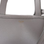 CELINE Folded Cabas Small Tote 2Way Handbag in Light Gray