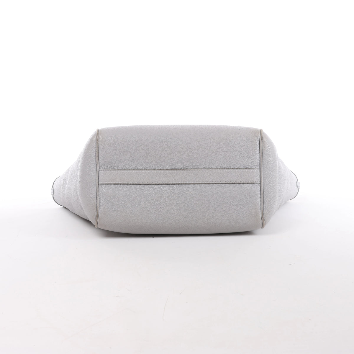 CELINE Folded Cabas Small Tote 2Way Handbag in Light Gray