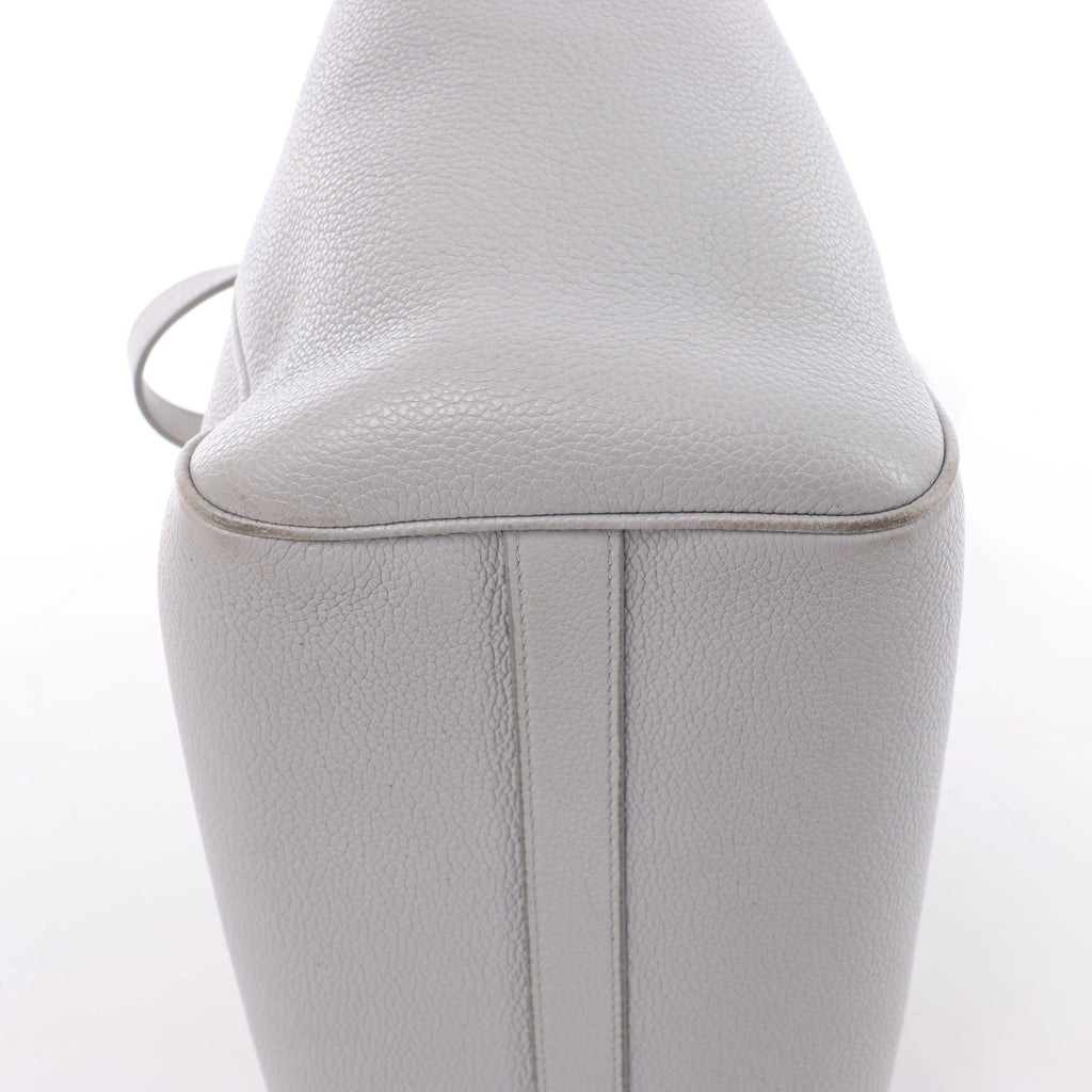 CELINE Folded Cabas Small Tote 2Way Handbag in Light Gray