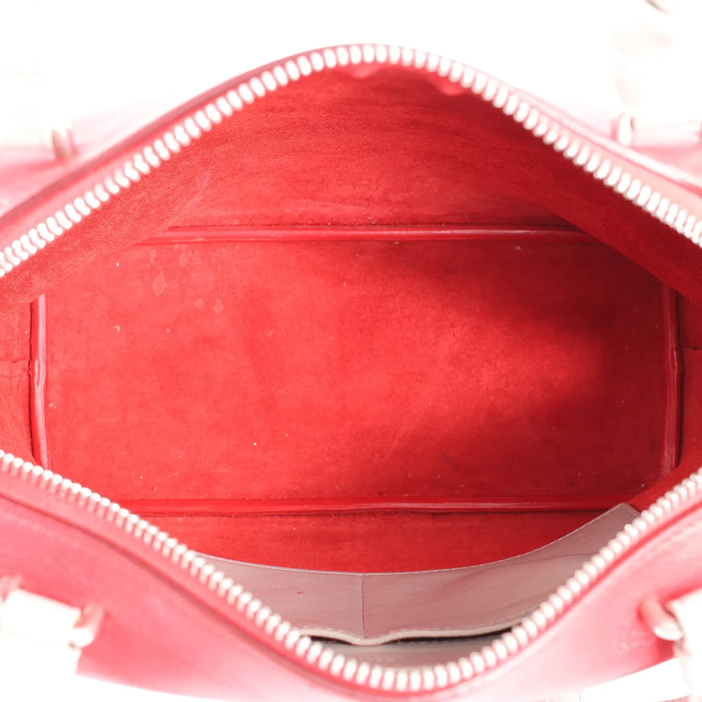 Celine Soft Cube Small Leather 2Way Handbag in Red