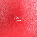 Celine Soft Cube Small Leather 2Way Handbag in Red