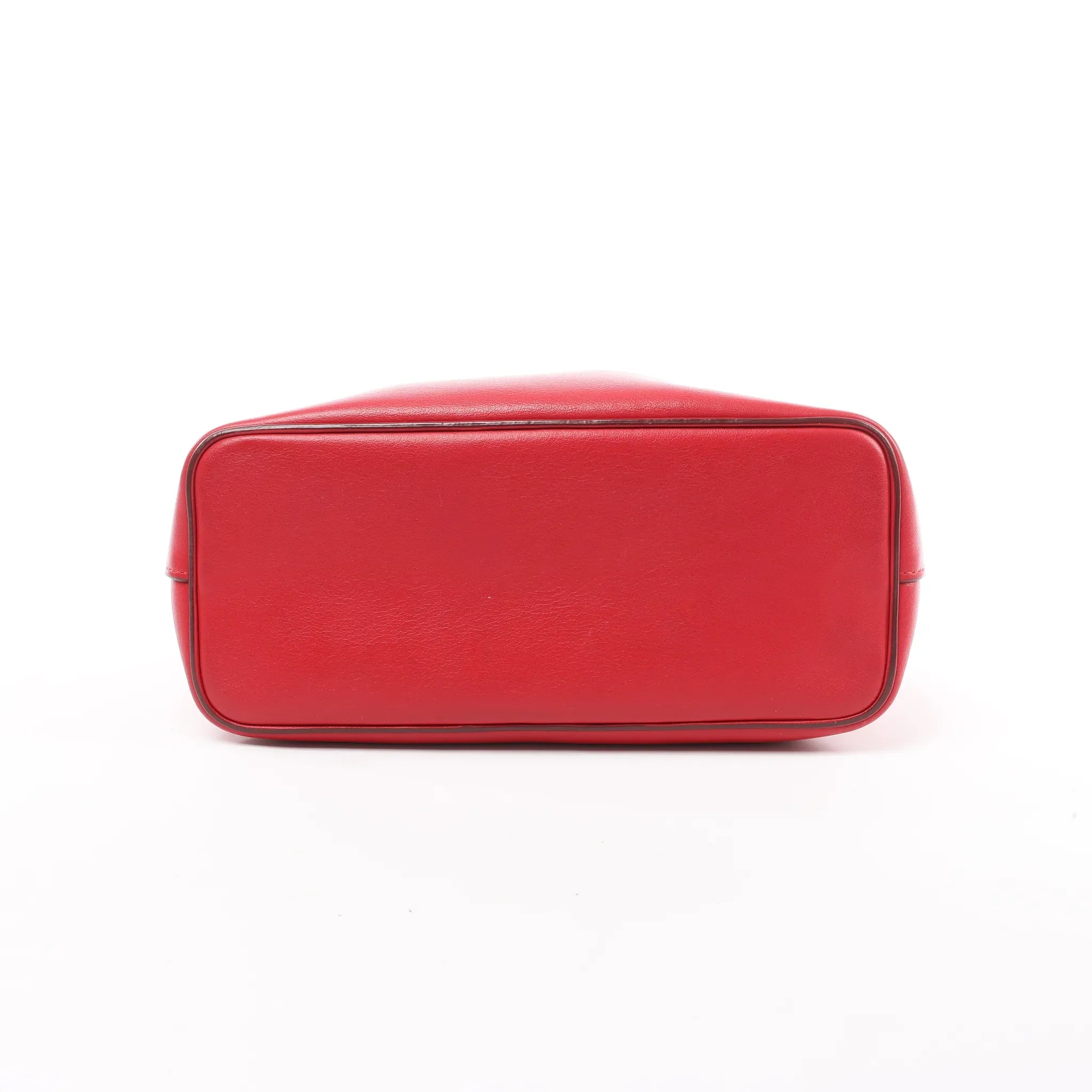 Celine Soft Cube Small Leather 2Way Handbag in Red