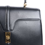 Celine Sac 16 Smooth Leather Medium 2Way Handbag in Black