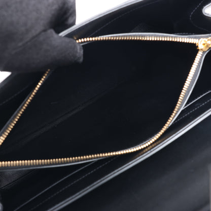 Celine Sac 16 Smooth Leather Medium 2Way Handbag in Black