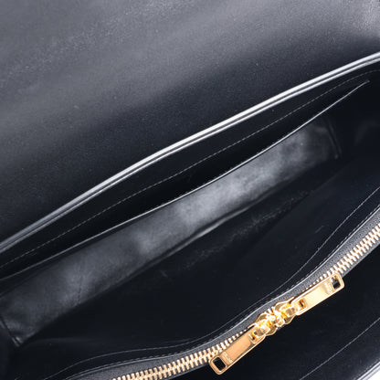 Celine Sac 16 Smooth Leather Medium 2Way Handbag in Black