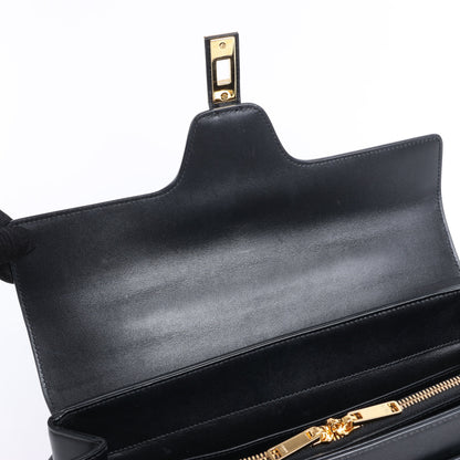 Celine Sac 16 Smooth Leather Medium 2Way Handbag in Black