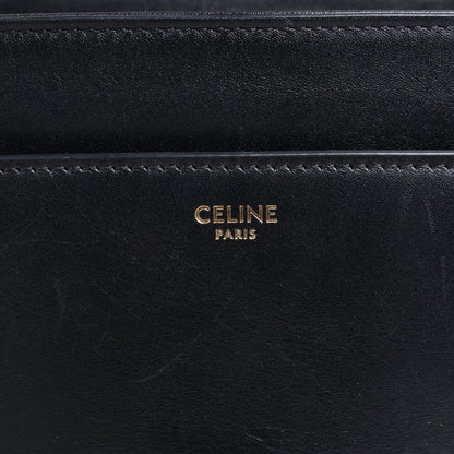 Celine Sac 16 Smooth Leather Medium 2Way Handbag in Black